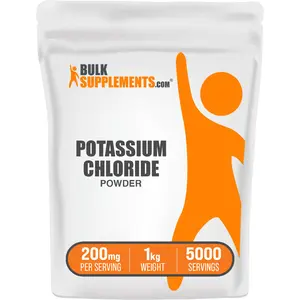 BulkSupplements - Potassium Chloride Powder - Nervous System Support - Electrolyte Balance - 100g-1kg - 200mg per Serving