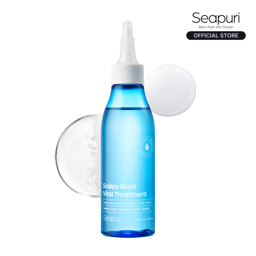 Seapuri Scalpy Root Vital Treatment | Water to Cream Scalp Treatment with Protein, Camellia, Rosemary & Chamomile | Instant Detangling, Resilient Volume, Repair & Itchy Scalp Relief Haircare