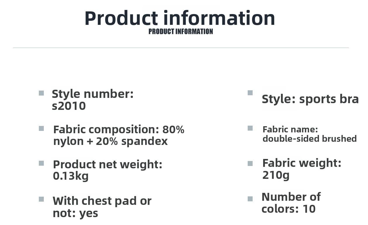 New Women's High-Impact Cross-Back Sports Bra, Shockproof Push-Up Support Fitness Bra