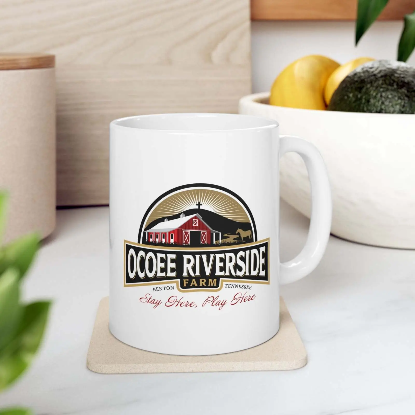 Alpaca Ocoee Farm Ceramic Mug – Cozy Farmhouse Kitchenware for Nature Lovers