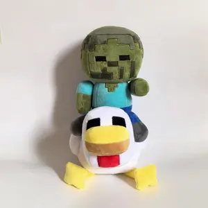 New 35cm Chicken Jockey Plush Toys Cartoon Cute Soft Stuffed Pillow Dolls For Kid Birthday Christmas Gift