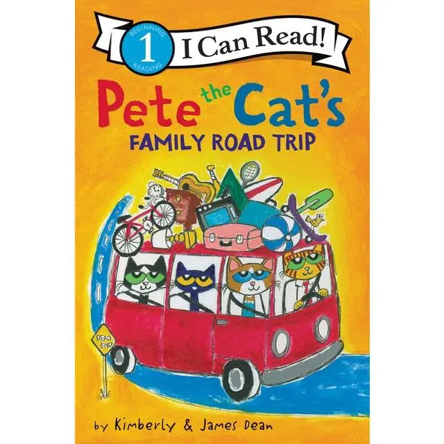 Pete the Cat’s Family Road Trip (I Can Read Level 1) by James Dean||James Dean||Kimberly Dean [Hardback Book]