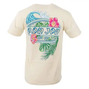 Ron Jon Long Beach Island NJ Distressed Floral Surf Tee