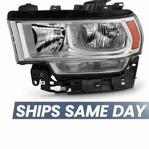 For 2019-2024 RAM 2500 3500 Halogen Chrome Headlight with Bulb Left Driver Side