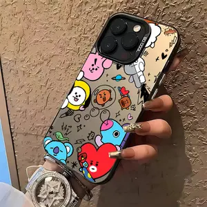 Cute Cartoon B-BT21S Phone Case Protector Suitable for iPhone 17 16e 16 15 14 13 12 11 Mini Pro Max Air X XR XSMAX 8 7 Plus Anti Fall Matte Back Cover