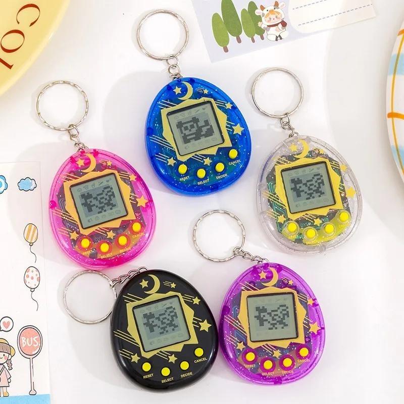 Cute Tamagotchi Simulation Game Console Shaped Bag Pendant Car Keychain Pendant Decorative Accessory