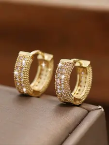 Fashionable Hoop Earrings, High Quality Earrings, Fashion Jewelry for Party, Daily Clothing Decor, Trendy All-match & Exquisite Jewelry for Birthday Gift