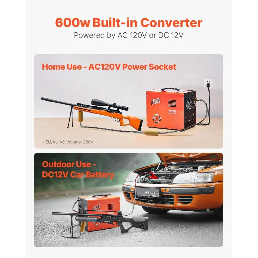 PCP Kompressor 30Mpa/4500PSI Luftkompressor 1L Tragbarer PCP Kompressor DC12V & AC120V PCP Kompressor 30Mpa/4500PSI Luftkompressor 1L Tragbarer PCP Kompressor DC12V & AC120V
