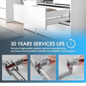 SHUHANG 10 Pair Full Extension Drawer Slides 8 10 12 14 16 18 20 22 24 Inch Ball Bearing Rails 100 lb Load Capacity Side Mount Cabinet Dresser Glides Wardrobe Kitchen Trash Can Slider Runners Silver