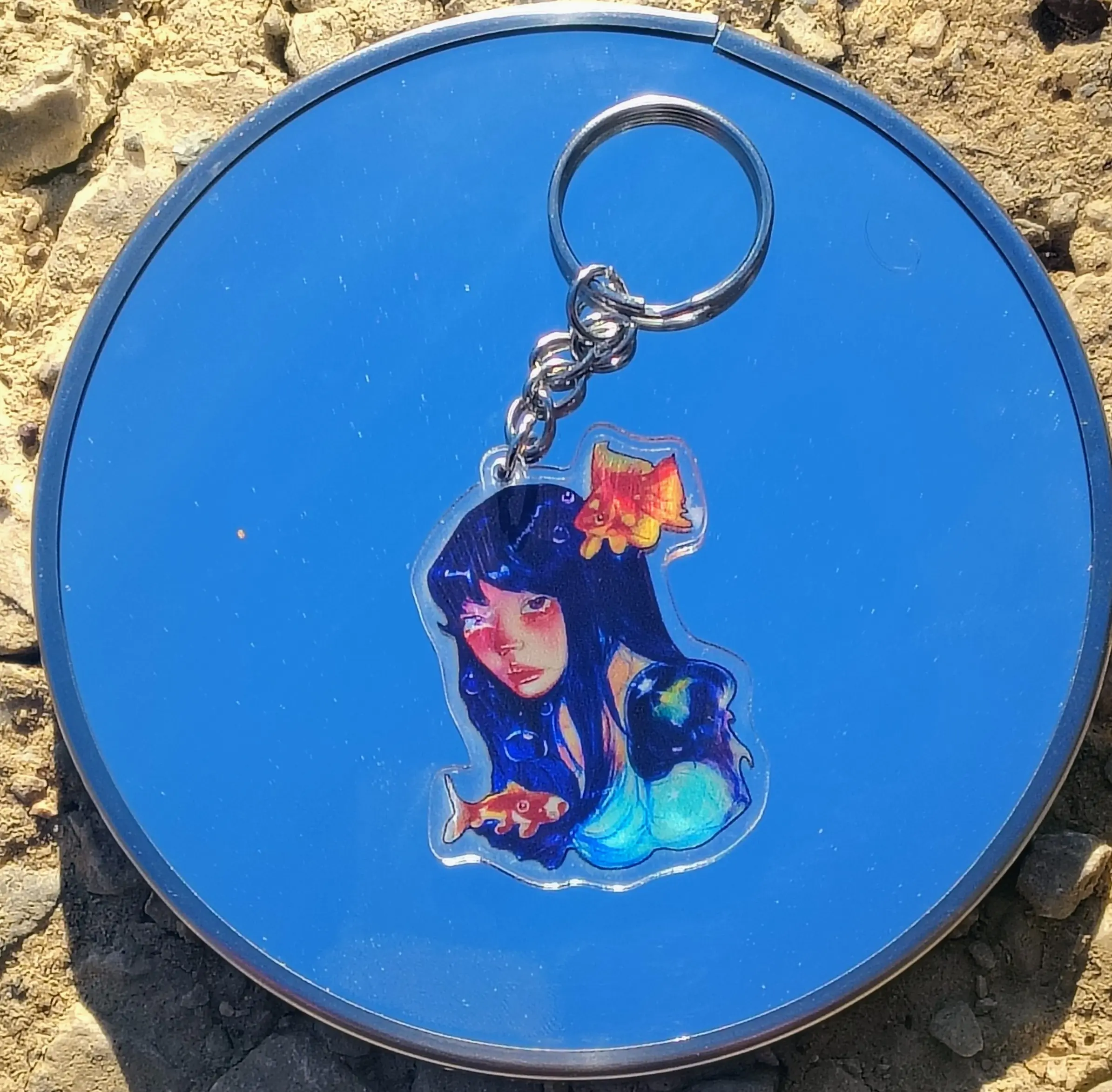 Dreamy Surreal Art Keychain – Original Artwork Acrylic Charm