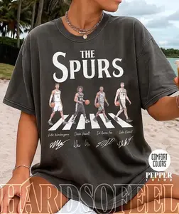 San Antonio Basketball Comfort Colors Shirt, Wemby Devin Vassell Sweatshirt, Abbey Road Style Graphic, Spurs Fan Gift Top, Unisex Shirt