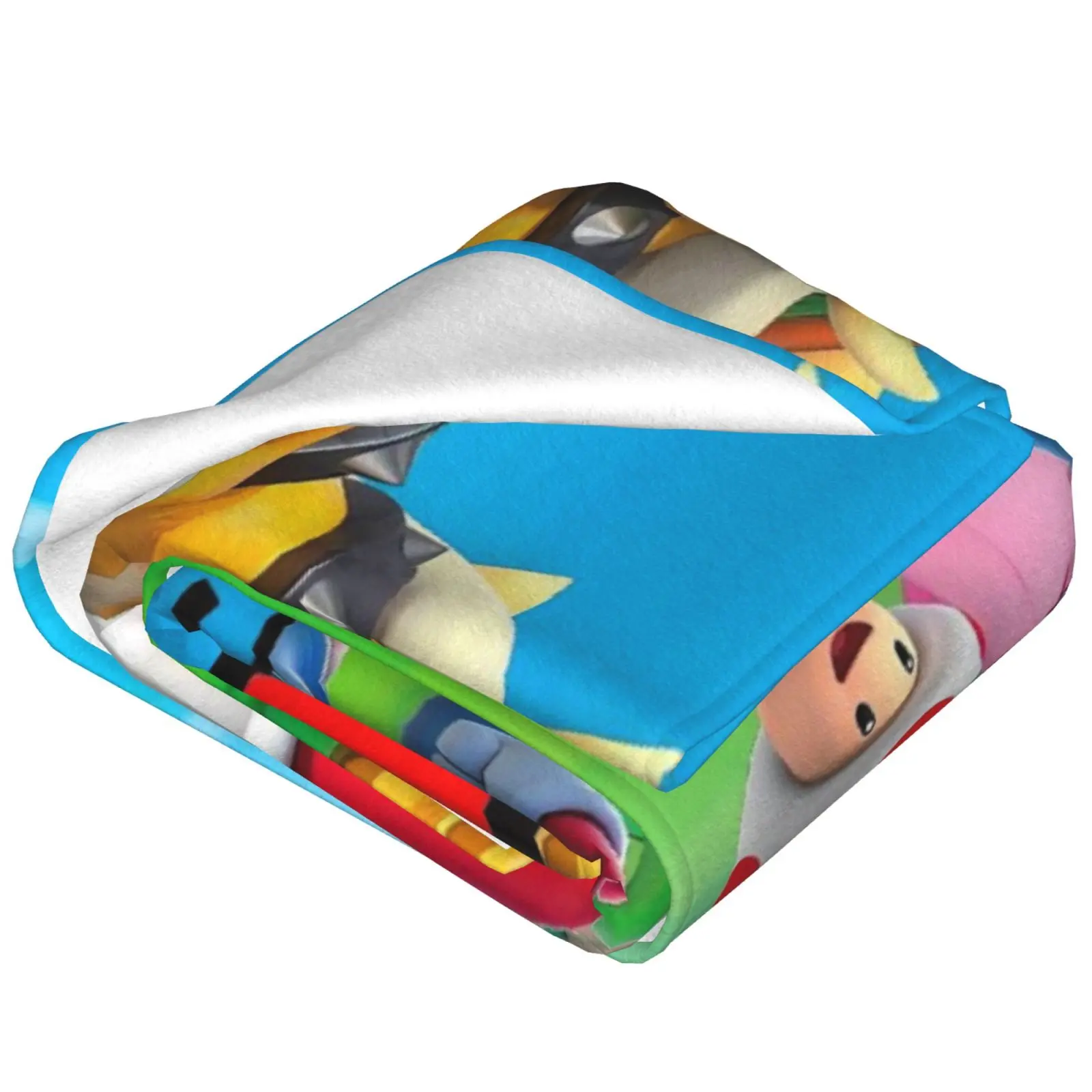 MARIO Lite Soft Flannel Blanket - Lightweight Camping Hiking Sleeping Gear for Sofa Beds, Ideal Birthday Holiday Gift for Children, Sports & Outdoor Essentials