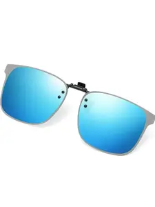 Unisex Decorative Glasses, Frameless Square Design, Casual Style, Random Print Pattern, All-Season Wear, PC Material