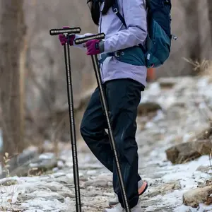 Adjustable Telescopic Hiking Trekking Pole Durable Aluminum Alloy Walking Stick for Outdoor Camping Climbing and Holiday Gift
