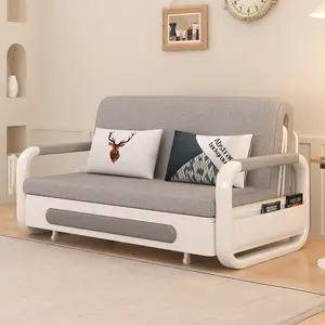 Modern Pull-Out Sofa Bed, Multi-Functional for Living Room, RV, and Small Spaces, Light Gray Casual Sofa