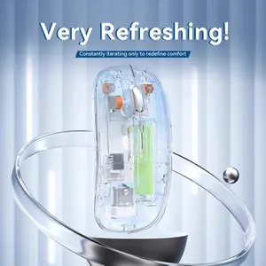 Transparent Wireless Bluetooth Three-Mode Silent Mouse Rechargeable Magnetic Creative Gift Office Mouse