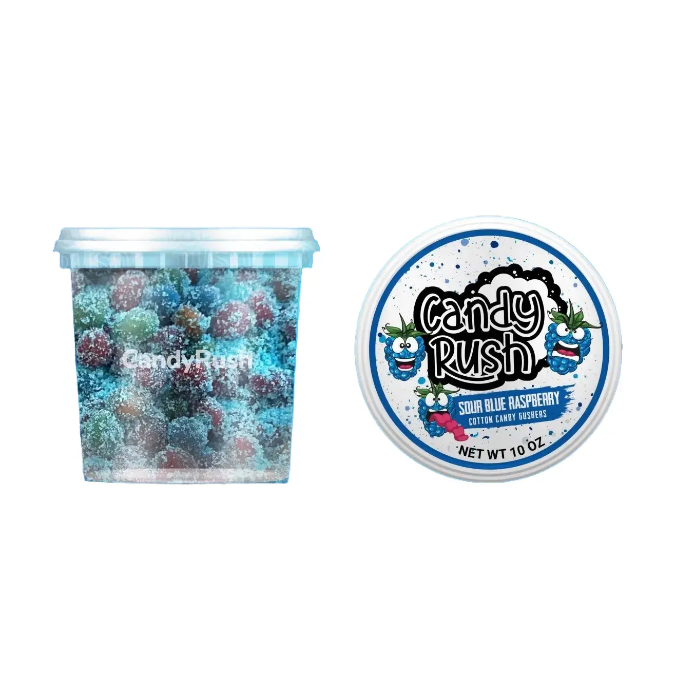 Sour Blue Razz  Raspberry Cotton Candy Gushers - The Viral Sour Candy  Extreme and Normal Sour Flavors ,sour Tangy Gummy Snack, Sour and Sweet Syrups Coated  perfect for sharing