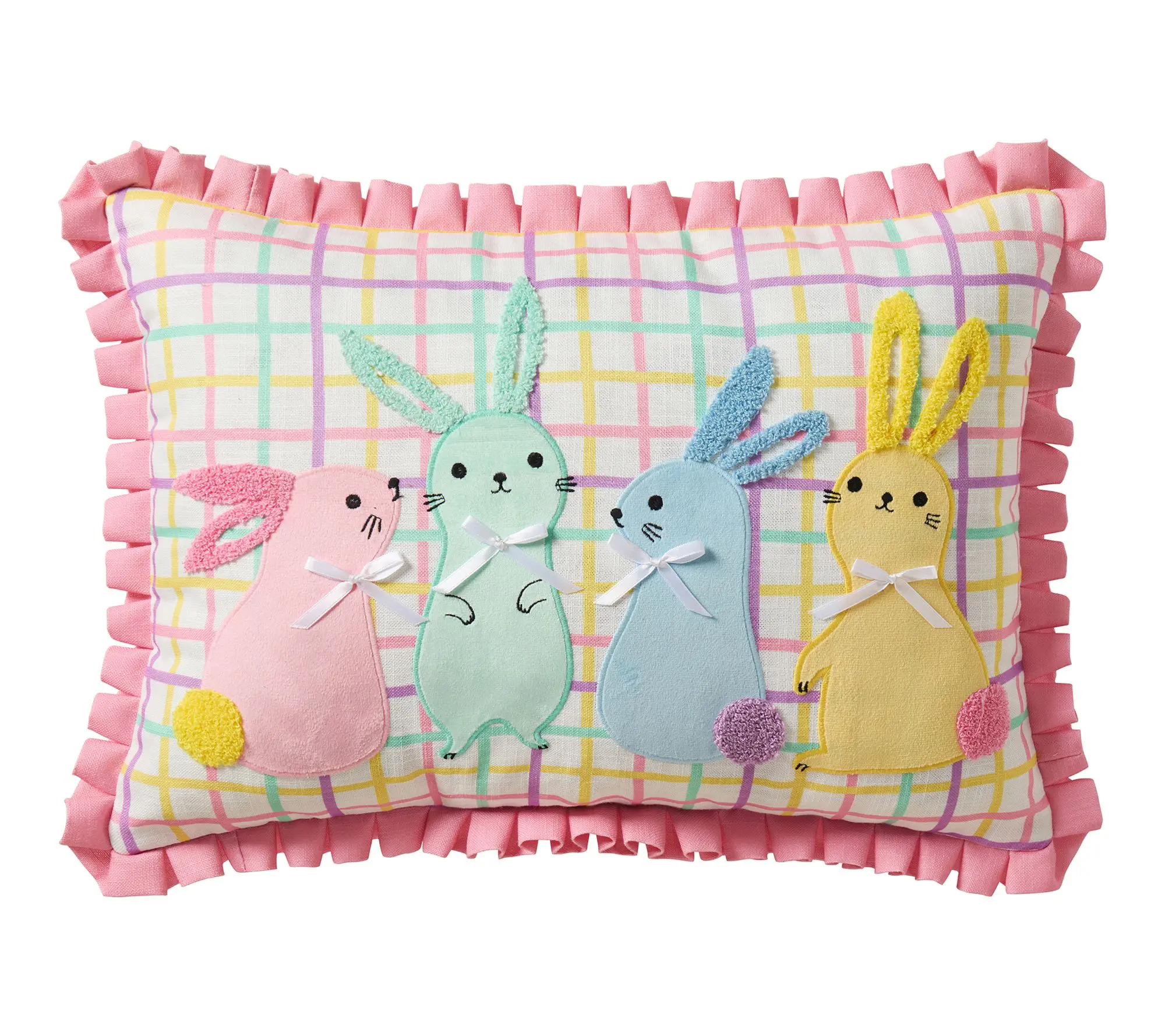 Hallmark Bunny BFFs Reversible Decorative Pillow, 14" x 20" Hallmark Bunny BFFs Reversible Decorative Pillow, 14" x 20"