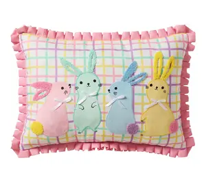 Hallmark Bunny BFFs Reversible Decorative Pillow, 14" x 20"