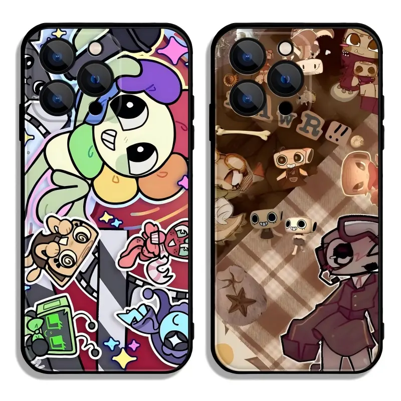D-Dandys W-World Cute Phone Cases For iPhone 17 Promax Pro Air 16 Plus 15 14 13 12 11 TPU Soft Skin-friendly Shockproof Dustproof Protective Cover Shells Gifts