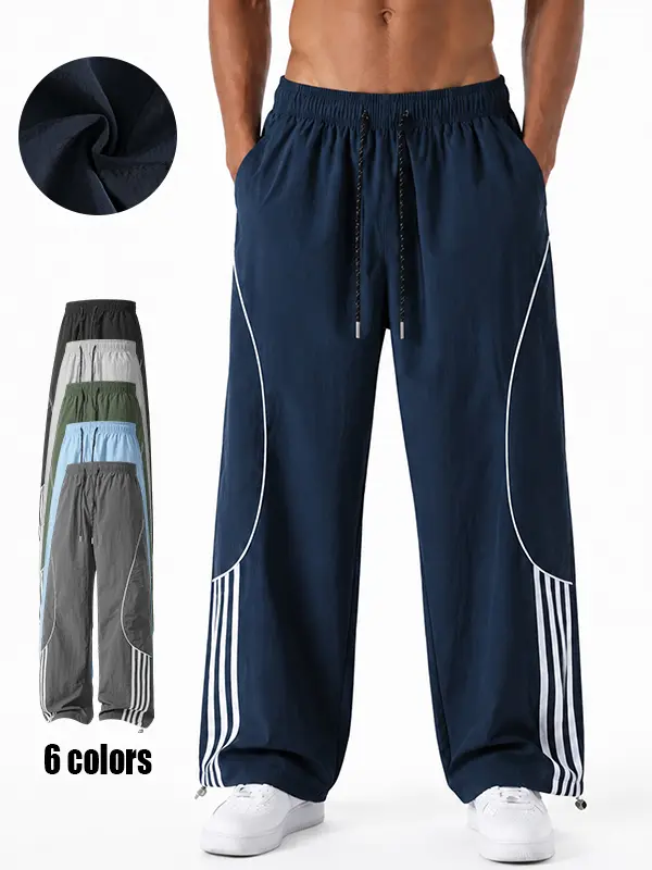 Men's loose casual pants, street-style sports pants, breathable work pants suitable for basketball, running, and fitness, durable outdoor training pants, available in multiple colors, suitable for everyday outdoor autumn wear, fashionable bottoms