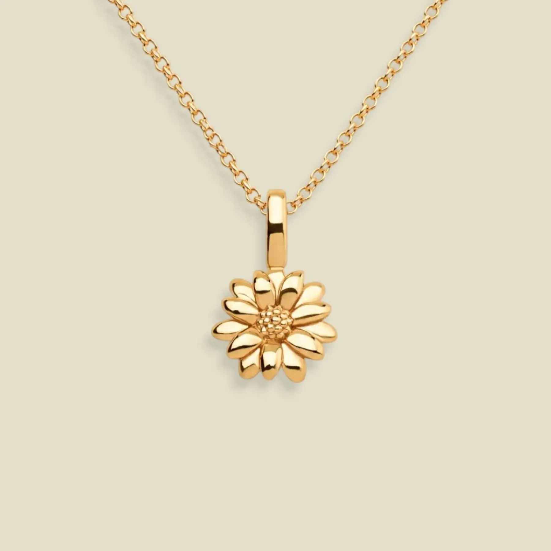 April Birth Flower Charm Necklace