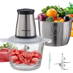 Food Processor, Meat Grinder with two Bowl ,3L Electric Food Chopper for Meat, Fruits, Vegetables, Baby Food, Nuts Multifunctional Kitchen Appliances
