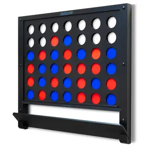 GoSports Wall Mounted 4 in a Row - Black