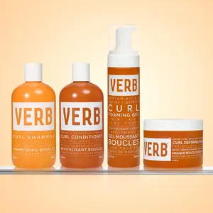 Verb Curl Bundle - Essential Collection with Curl Shampoo, Conditioner, Foaming Gel & Defining Mask for Curls - Total Value $88