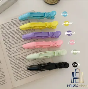 6PCS Alligator Hair Clips for Women, Non-Slip Duck Bill Hair Clips, Salon Hair Sectioning Clips for Styling, Colored Alligator Clips for Hair Cutting, DIY Hairstyle, Makeup and Daily Use