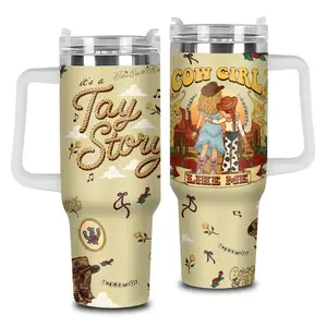 [MADE IN US] I Knew It Knew You Story Tumbler 40oz With Handle and Straw, Cowgirl Like Me Cup, Gift For Music Fan, You've Got a Friend In Me, Tay Story, Trending Cup