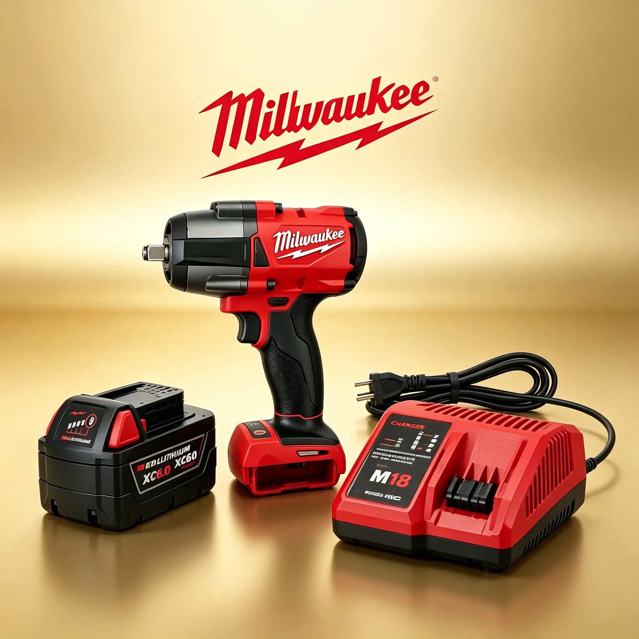 Milwaukee M18 FMTIWF12 18V Brushless Cordless Impact Wrench - 1000 Nm Max Torque, 1/2" (12.7mm) Square Drive, 0-4500RPM Dual Speed Mode heavy equipment