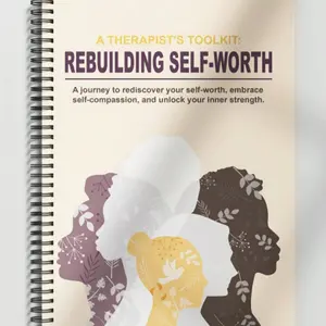 Self Value Relaxation Worksheet, Self-Esteem Building, Inner Criticism and Self-Destruction, Workbook, Confidence Planning Book