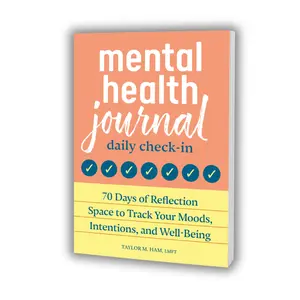 Mental Health Journal – 70 Days of Daily Mood Tracking, Reflection & Self-Care