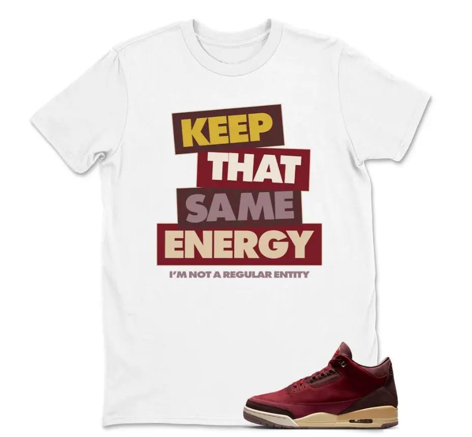 Bin 3 Team Red Burgundy Unisex Shirt, Bin 3 Red Shirt, 100% Cotton, Casual Everyday Graphic T-Shirt, Gift for Shoe Lovers