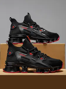 Men's Future-Style High-Top Running Shoes, Running Sneakers Shoes, Breathable Mesh Casual Sports Shoes, Soft Elastic Height-Increasing Anti-Slip Training Shoes, Streetwear Fashion, Running Trainers