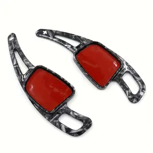 Carbon Fiber Shift Knob and Panel Cover for Audi S5 A7 A8 Q5 R8 Q2, Upgrade Racing Accessories, Durable & Precise Fit for Manual Transmission