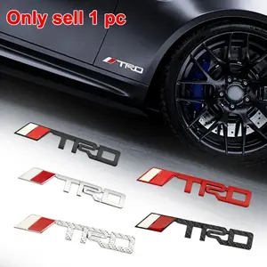 Toyota Highlander 2015-2021 Trd Emblem Front Grille Sticker, 3D Metal Rear Badge Car Decal, Auto Accessories Vehicle Decoration for Vehicle Customization
