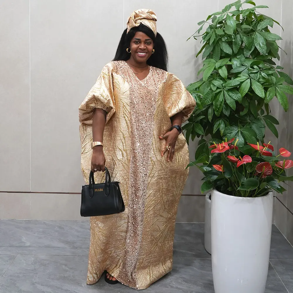 Women's Modest Luxury Sequin Abaya - Short Sleeve Dress, Dubai African Islamic Maxi Kaftan Boubou Robe Djellaba, 2026 Luxurious Party Wear Modest Evening Attire
