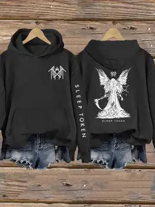 Sleep Token - Reaper Angel - Take Me Back To Eden Print Casual Print Vintage Sweatshirt - Hoodie, Gift For Fan Type 1 Sleeves With Design SLT20256s