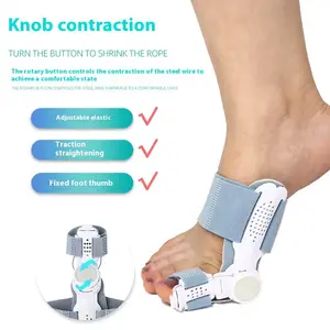 Hallux Valgus Correction – Adjustable Splint with Rotating Knob for Angle Correction and Soft Gel Padding – One Size, Unisex, for Women and Men, Left or Right Foot (1 Piece) Tool