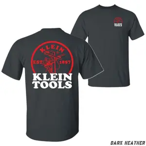 Klein Tools T-Shirt – Bold Lineman Logo with Est. 1857 Graphic, Workwear-Inspired Design for Hardworking Men, Unisex Fit, Utility Style Top Sweatshirt, Hoodie, Comfort Colors