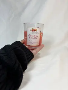 strawberry all-natural candle