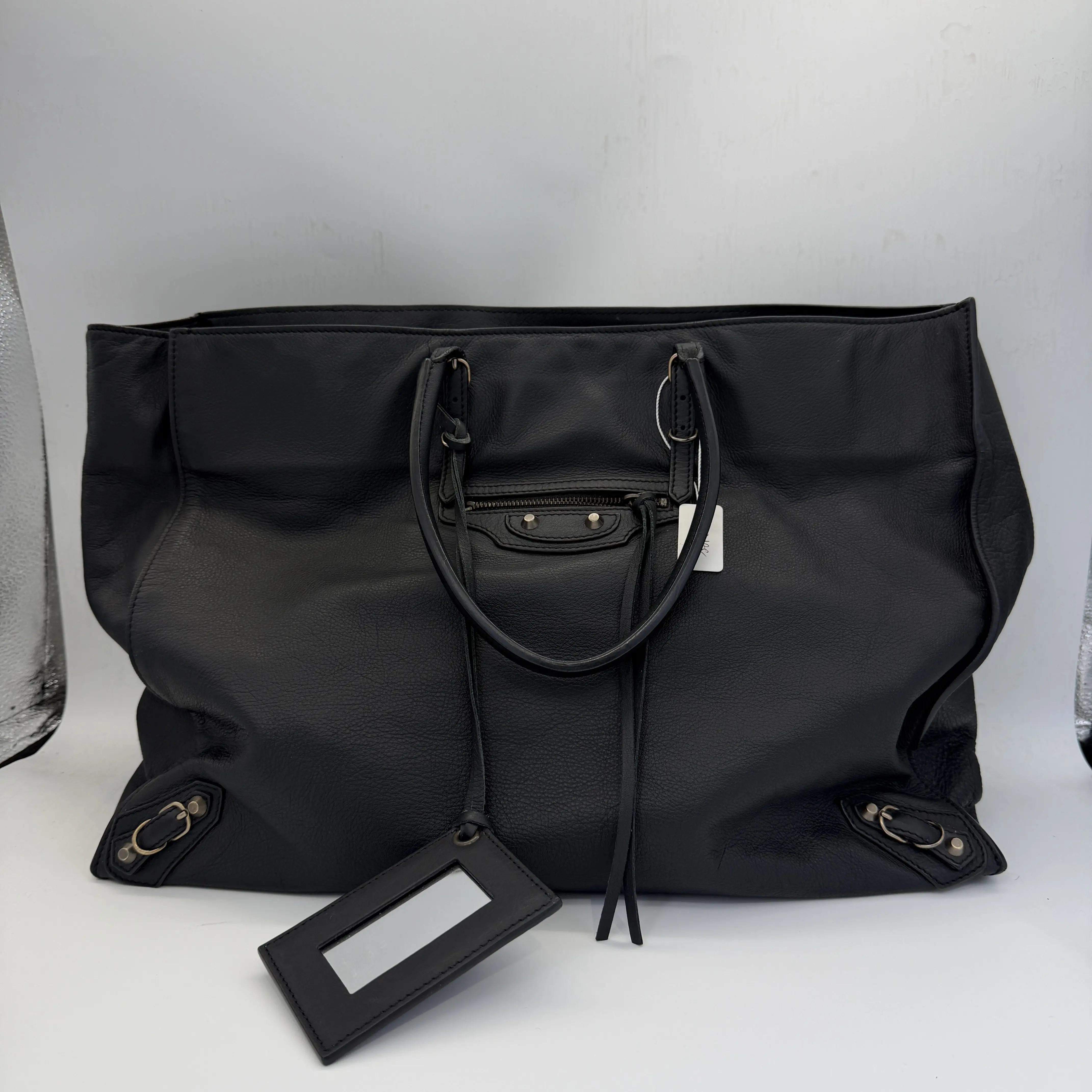 Pre-owned Balenciaga Papier A4 Large Black Tote Bag