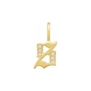 Diamond Initial Pendant