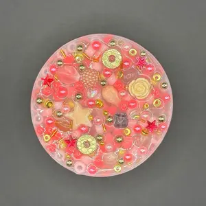 Bubblegum Glam Silicone Picky Pad Fidget Toy - Skin Picking Tool for Stress Relief and Relaxation, ADHD & Anxiety Fidget, Skin Picking Tool for Relaxation Colorful Acrylic