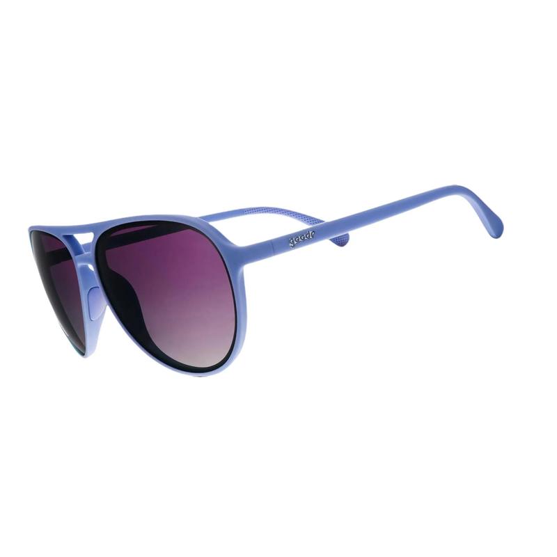 Moonlight Charging Station - goodr Light Blue with Purple Gradient Lenses Mach G Aviator Polarized Sunglasses