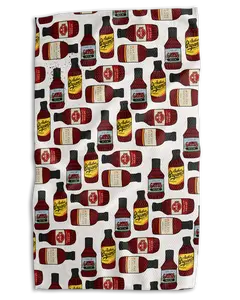 KC BBQ Sauce 18x30 Work-harder Double-Sided Towel – Super Absorbent Microfiber Kitchen & Hand Towel – Ideal for BBQ, Grilling, Cleaning & Drying Dishes – Gift for Kansas City Food Lovers