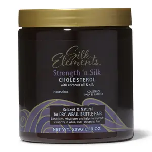 Silk Elements Mega Cholesterol Conditioning Treatment, Deep Conditioning, Strengthens Hair, Infused with Silk Proteins