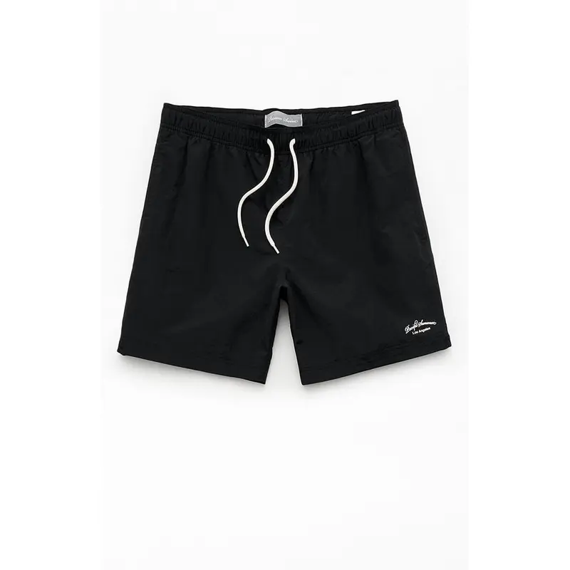 Pacsun Men's Black Collegiate 6.5" Swim Trunks